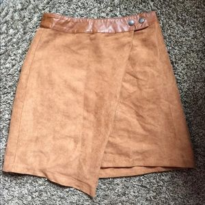 Tan Mini Skirt